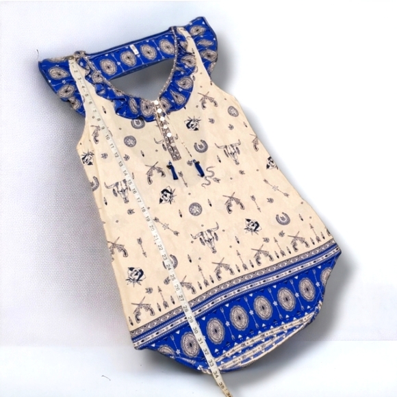 NWOT Vintage Spell Designs Coyote White Open Back Bohemian Mini  Dress Medium - Picture 14 of 16